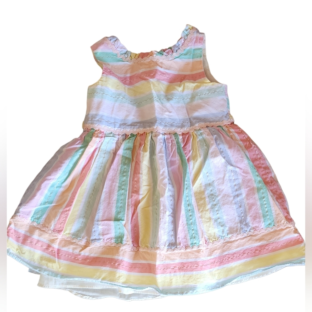 Youngland Pastel Striped Kids Dress